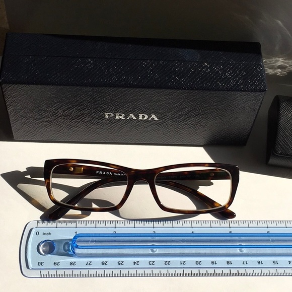 Prada Women’s Tortoise Frames Eyeglasses Italy VPR 05N